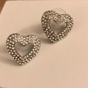 Cute heart shaped stud earrings